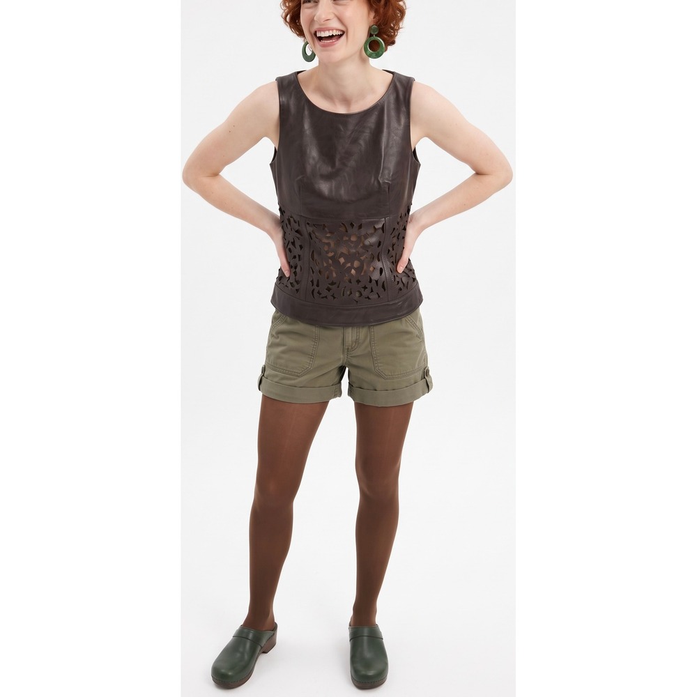 Carhartt Womens Relaxed Fit Shorts Grey Cotton/Lyocell Size M Gorpcore Hike